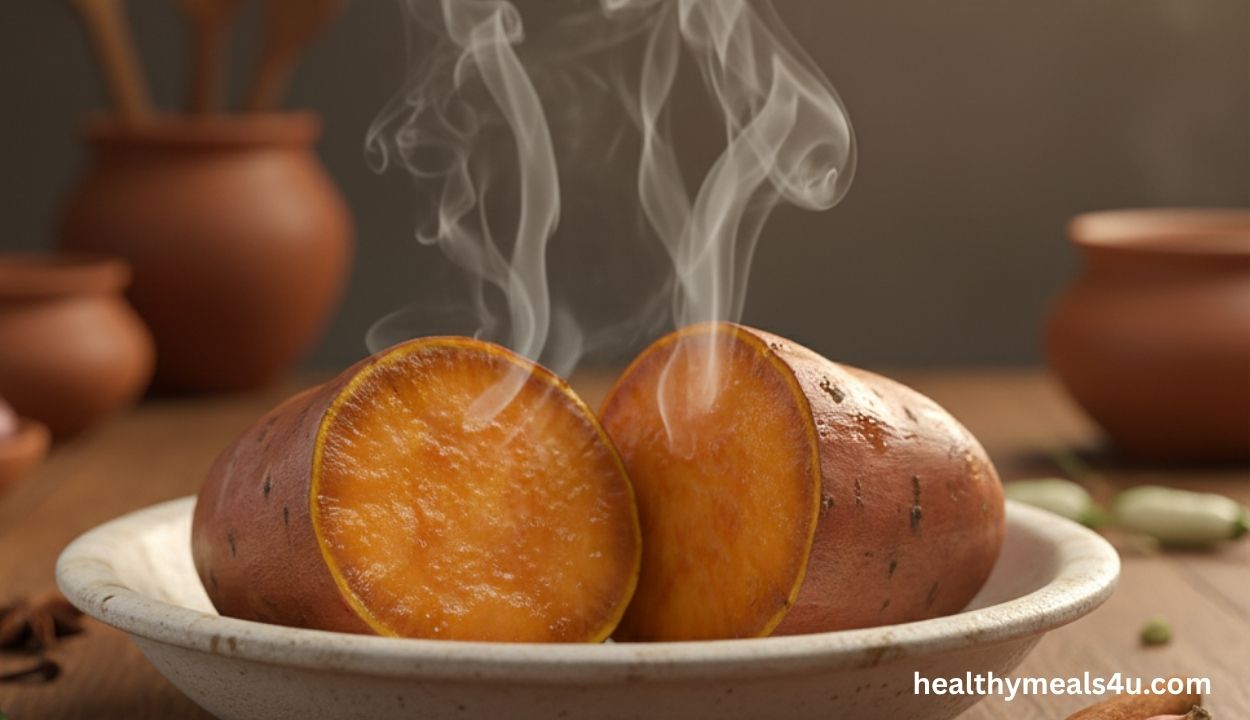 Steamed Sweet Potato
