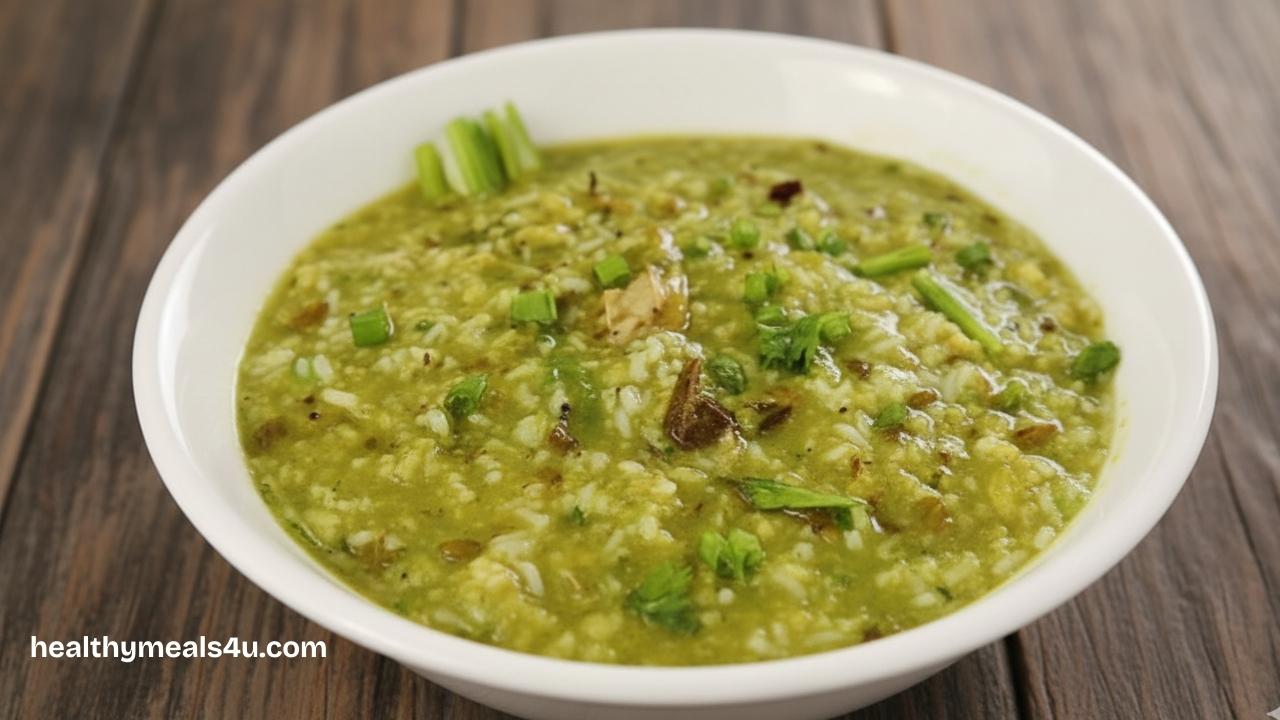 Green Moong Dal Khichdi