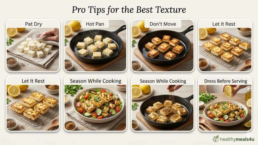 Tips for best paneer texture