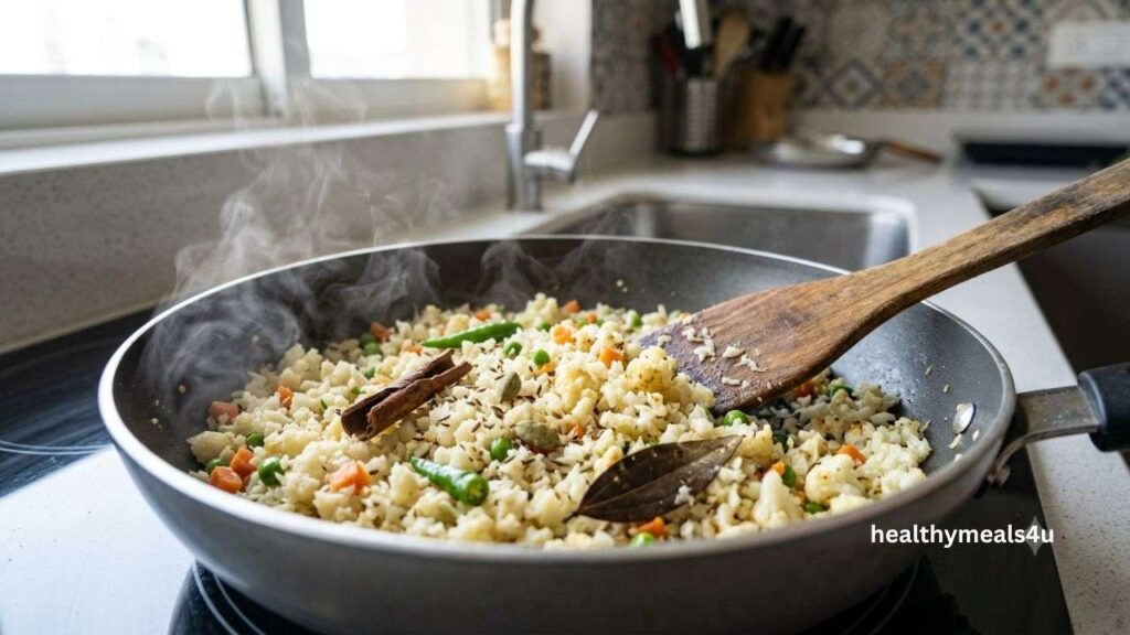How to Make Cauliflower Rice Pulao