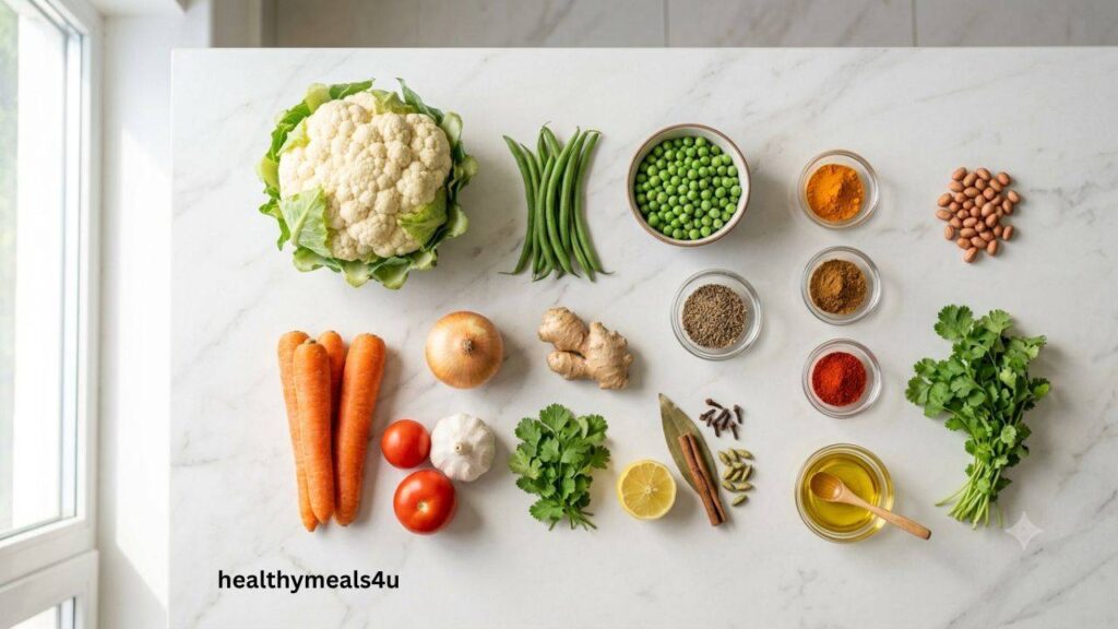 Nutrition Facts of cauliflower rice pulao