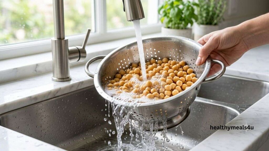 Why does the salad with chickpeas actually help?