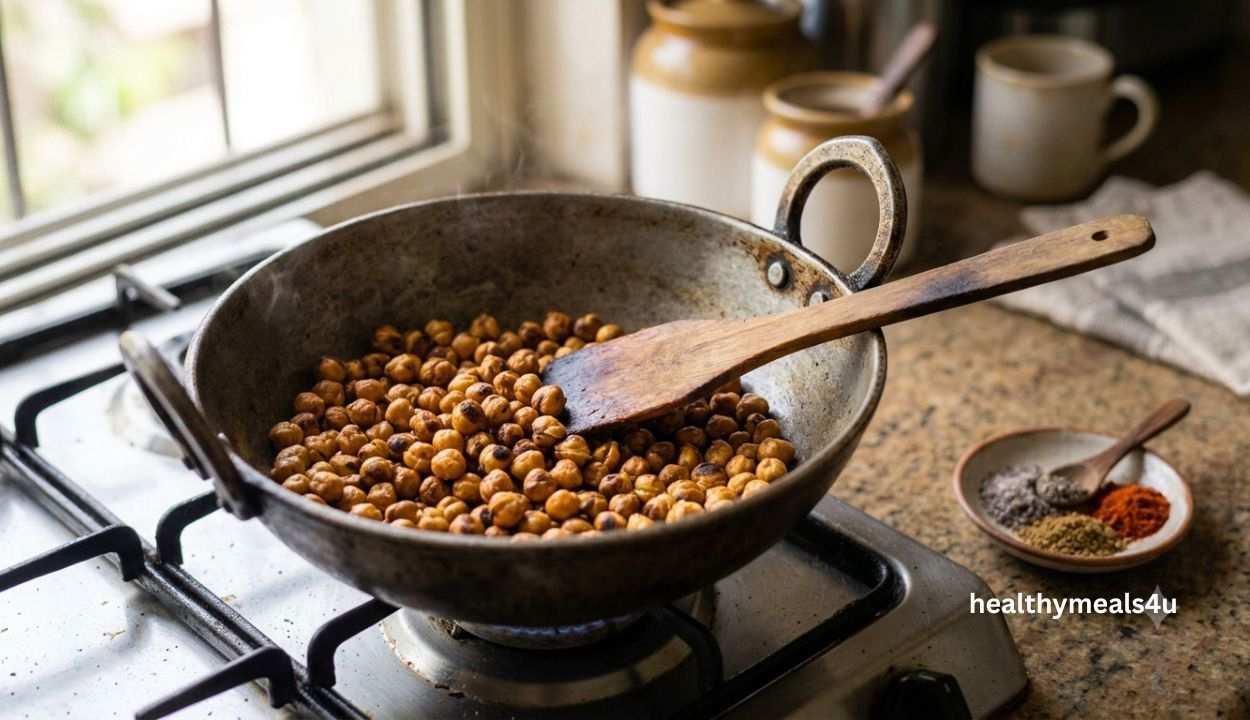How I Make Roasted Chana at Home